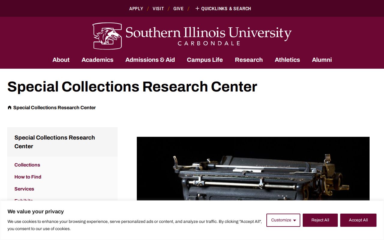 SIU archives supporting the Carbondale residents directory
